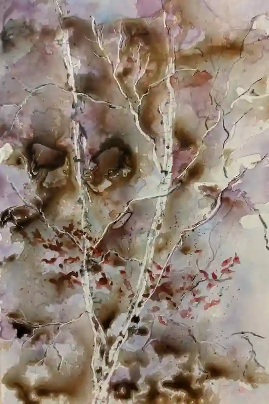 A Birch In Autumn