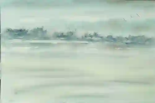 Hazy Shoreline